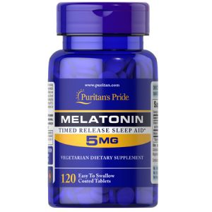 Timed Released With B-6 Melatonin 5 mg. 120 Tablets-1