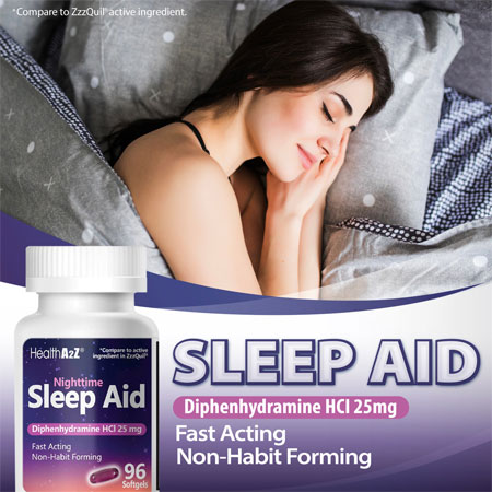 HealthA2Z-1Nighttime-Sleep-Aid-Diphenhydramine-25mg-96-Softgels-5